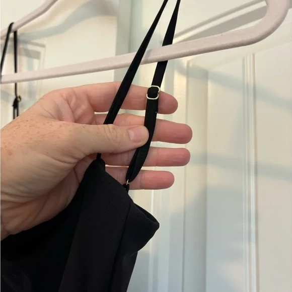 GONZA one piece swimsuit square neck BLACK cheeky. High waist size small - Picture 5 of 5